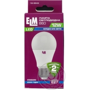 Bulb Elm e27 12w - buy, prices for MegaMarket - photo 1