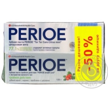 Toothpaste Perioe mint gum 2pcs 240g - buy, prices for MegaMarket - photo 1