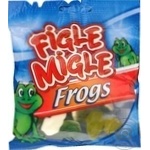 Цукерки жувальні Figle Migle Жабки 80г х12