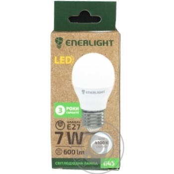 Лампа Enerlight LED 7W 4100K G45 купить, цены на МегаМаркет - фото 1