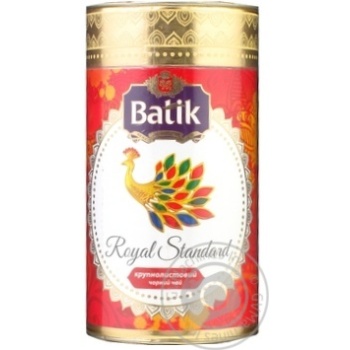 Чай Batik Royal Standart черний крупнолистовий тубус 70г x6 купити, ціни на МегаМаркет - фото 1