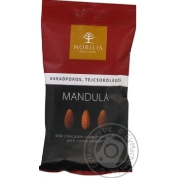 Nuts almond Nobilis with cocoa in milk chocolate 100g - buy, prices for MegaMarket - photo 1