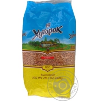 Крупа гречана Хуторок 800г купити, ціни на МегаМаркет - фото 1