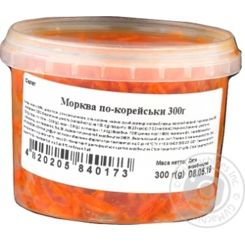 Морковь Шинкарь по-корейски 300г купить, цены на МегаМаркет - фото 2