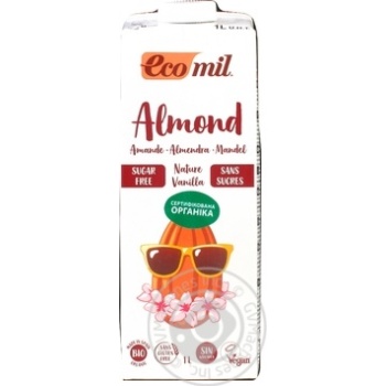 Milk Eco mil vegetable with vanilla sugar free 1000ml - buy, prices for MegaMarket - photo 1