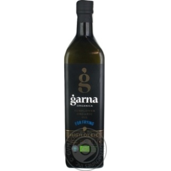 Oil Garna sunflower refined 1000ml glass bottle - buy, prices for MegaMarket - photo 1