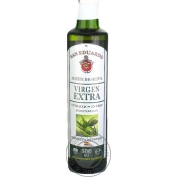 Oil San eduardo olive extra virgin 500ml glass bottle - buy, prices for MegaMarket - photo 1