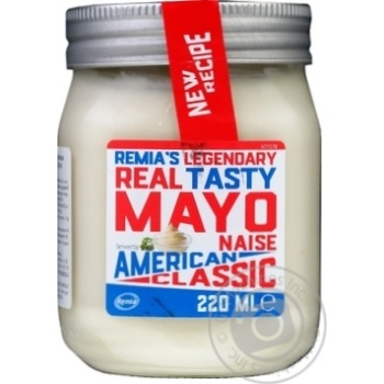 Майонез Remia`s American classic 68% 220мл купити, ціни на МегаМаркет - фото 1