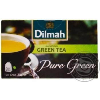 Чай Dilmah Зелений 20х1.5г купить, цены на МегаМаркет - фото 1