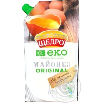 Майонез Щедро Original 67% 350г купити, ціни на МегаМаркет - фото 1