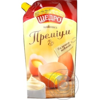 Майонез Щедро Преміум 72% 550г купити, ціни на МегаМаркет - фото 1