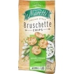 Хлебные брускеты Maretti запеченные со вкусом сметаны и лука 70г