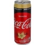 Напій Coca-Cola Zero Ваніла сильногазований 0,33л ж/б
