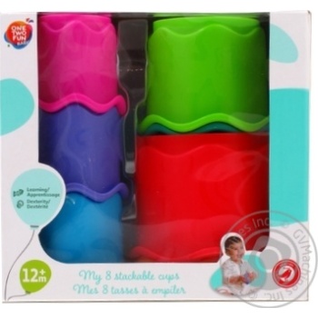 One Two Fun Children's Pyramid 8pcs - buy, prices for Auchan - photo 1