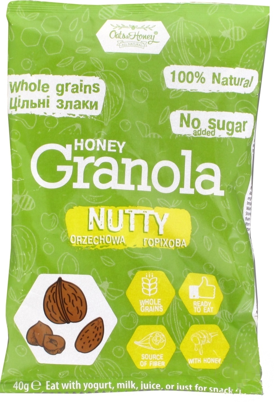 

Гранола Oats&Honey ореховая 40г