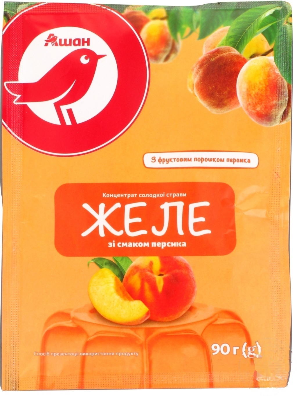 

Желе Ашан со вкусом персика 90г