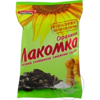 Семечки Лакомка жареные соленые 120г купить, цены на МегаМаркет - фото 3