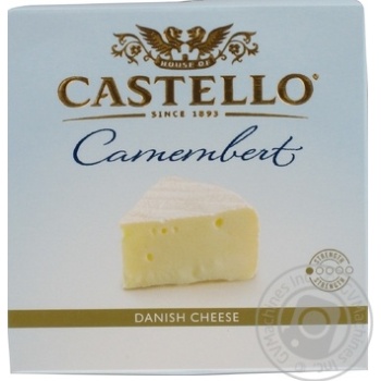 Cheese camembert Castello cow milk with white mold with mold 50% 125g - buy, prices for MegaMarket - photo 1