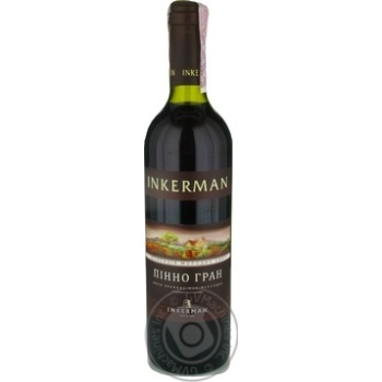 Wine Inkerman red semisweet 12% 700ml glass bottle Ukraine - buy, prices for MegaMarket - photo 1