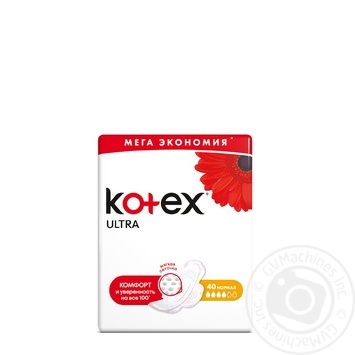 Прокладки Kotex Ultra Dry Normal з покриттям сіточка 40шт купити, ціни на МегаМаркет - фото 1