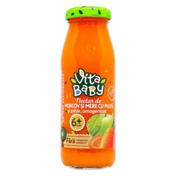 Vita Baby Carrot Apple Nectar with Pulp 175ml - buy, prices for EKO Market - photo 1