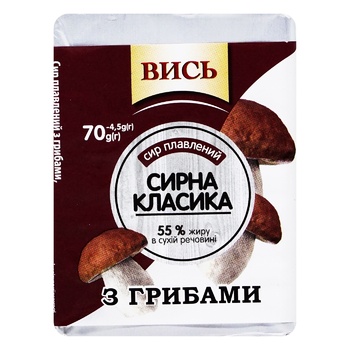 Vys Processed Cheese with Mushrooms 55% 70g - buy, prices for EKO Market - photo 2