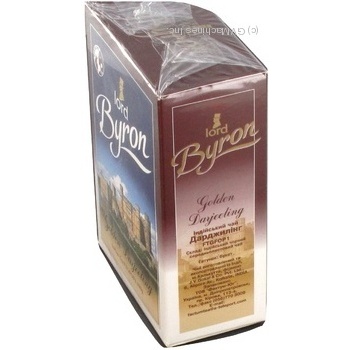 Black tea Lord Bayron Golden Darjeeling Indian tea FTGFOP 100g Ukraine - buy, prices for MegaMarket - photo 3