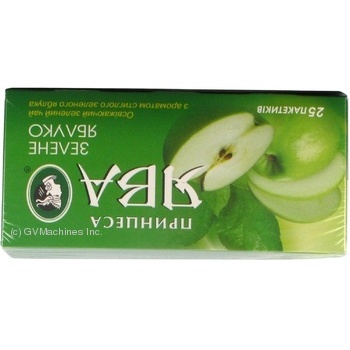 Green pekoe tea Princess Java Green Apple with apple pieces 25х1.5g teabags Ukraine - buy, prices for - photo 10