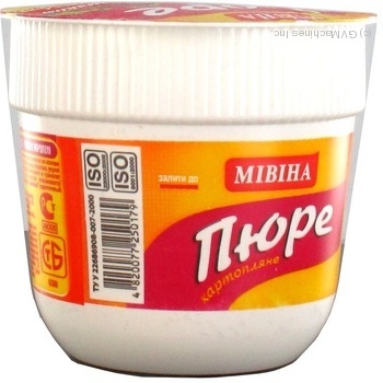 Puree Mivina potato pork 37g plastic cup Ukraine - buy, prices for NOVUS - photo 2