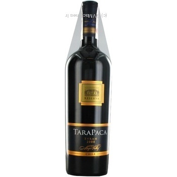 Wine shiraz Tarapaca red dry 14% 2008year 750ml glass bottle Chili - buy, prices for MegaMarket - photo 3