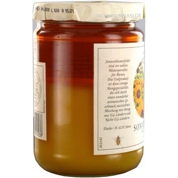 Honey Darbo sunflower 500g glass jar Austria - buy, prices for NOVUS - photo 4