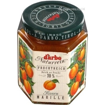 Jam Darbo apricot 200g glass jar Austria - buy, prices for NOVUS - photo 4