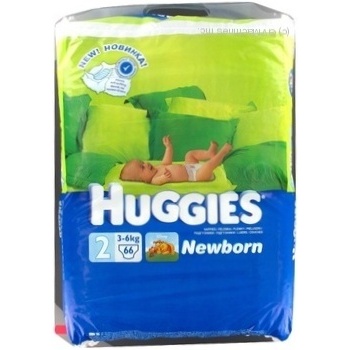 Diapers Huggies New born 3-6kg 66pcs Turkey - buy, prices for NOVUS - photo 2