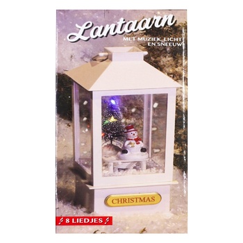 Koopman Decorative Lantern With Music And LED Backlight Batteries Are Not Included 8.5x8.5x20cm - buy, prices for - photo 1