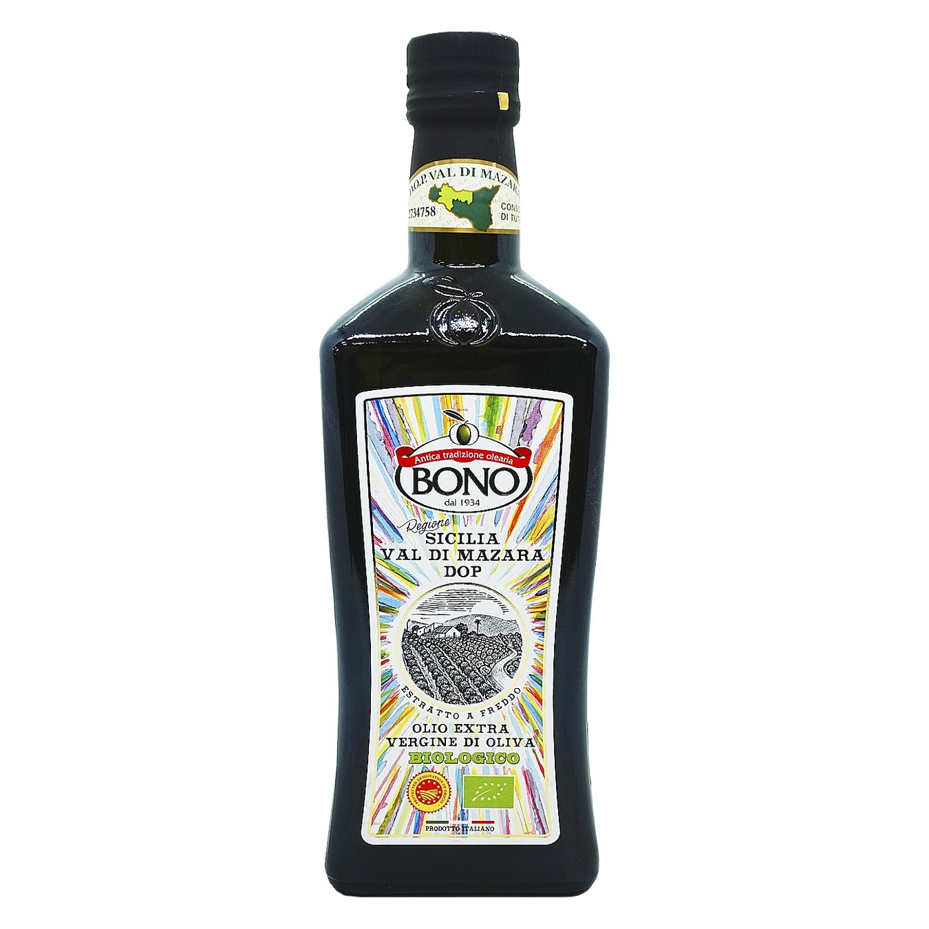 

Масло оливковое BONO Val di Mazara organic первого отжима 500мл