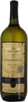 Wine chardonnay Casa veche white dry 11.5% 1500ml glass bottle Moldova - buy, prices for MegaMarket - photo 1