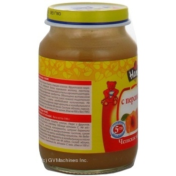 Puree Hame with peach for 5+ months babies glass jar 190g Czech Republic - buy, prices for MegaMarket - photo 3