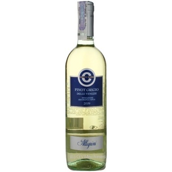 Wine pinot grigio Corte giara white dry 12.5% 750ml glass bottle Italy - buy, prices for MegaMarket - photo 1