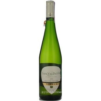Wine Torres San valentin white semidry 11% 2009year 750ml glass bottle Spain - buy, prices for MegaMarket - photo 3