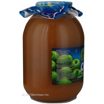 Sterilized juice with sugar and pulp Dary laniv apples glass jar 3000ml Ukraine - buy, prices for MegaMarket - photo 3