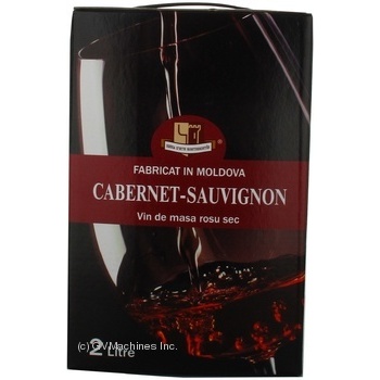 Wine cabernet Colusvin red dry 13% 2000ml tetra pak Moldova - buy, prices for MegaMarket - photo 2