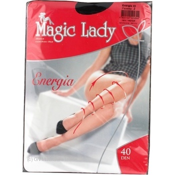 Колготы Magic Lady Energia женские черные 40ден 2р - купить, цены на ULTRAMARKET - фото 2