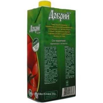 Сік Добрий томатний з м’якоттю відновлений 2л Україна - купити, ціни на - фото 5