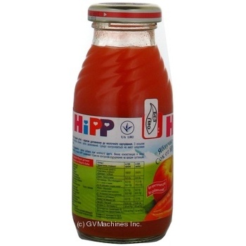 Sugar-free juice HiPP apple and carrots for 4+ months babies glass bottle 200ml Hungary - buy, prices for - photo 4