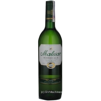 Wine Malesan white dry 12% 750ml glass bottle Bordeaux France - buy, prices for MegaMarket - photo 3