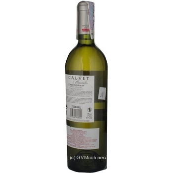 Wine chardonnay Calvet white dry 12% 2008year 750ml glass bottle France - buy, prices for MegaMarket - photo 2