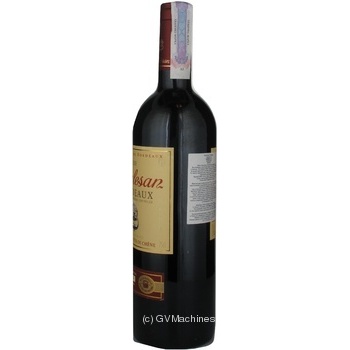 Wine sauvignon Malesan red dry 12.5% 2008year 750ml glass bottle France - buy, prices for MegaMarket - photo 2