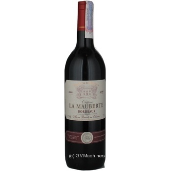 Wine merlot Chateau la mauberte 13.5% 750ml glass bottle Bordeaux France - buy, prices for NOVUS - photo 3