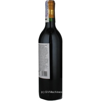 Wine merlot Chantecaille red dry 12% 2008year 750ml glass bottle Bordeaux France - buy, prices for MegaMarket - photo 2