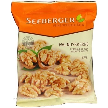 Горіх Seeberger грецький ядра 150г x10 купити, ціни на МегаМаркет - фото 1
